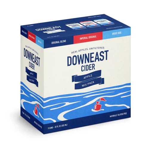DOWNEAST CIDER APPLE MIX 9PK 12 OZ
