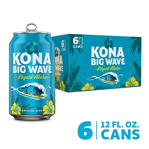 KONA BIG WAVE ALOHA 6 PK CAN 12 OZ