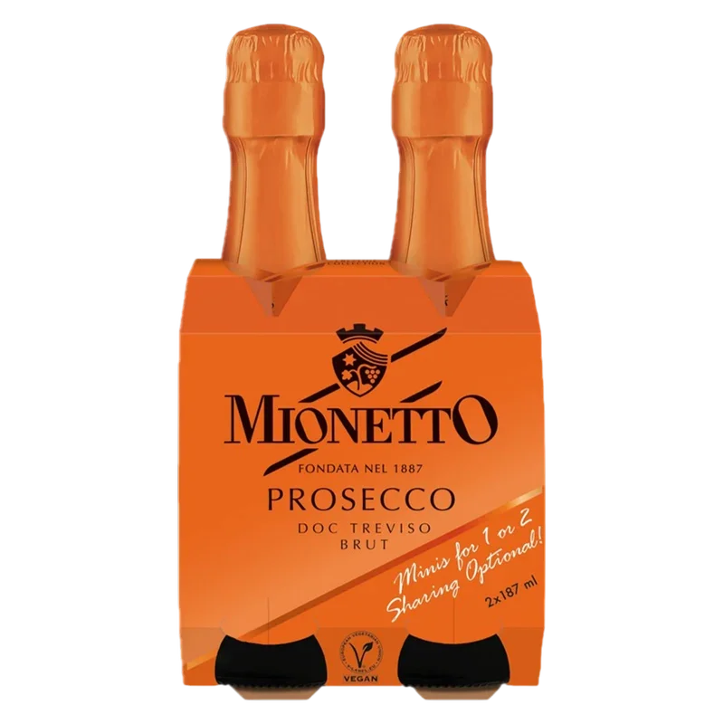MIONETTO PROSECCO BRUT 2 PK 187ML