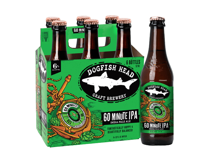 DOGFISH HEAD 60 MINUTES IPA 6 PK BTL 12 OZ