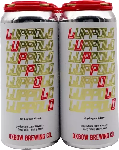 OXBOW LUPPOLO DRY HOPPED LAGER 16 OZ