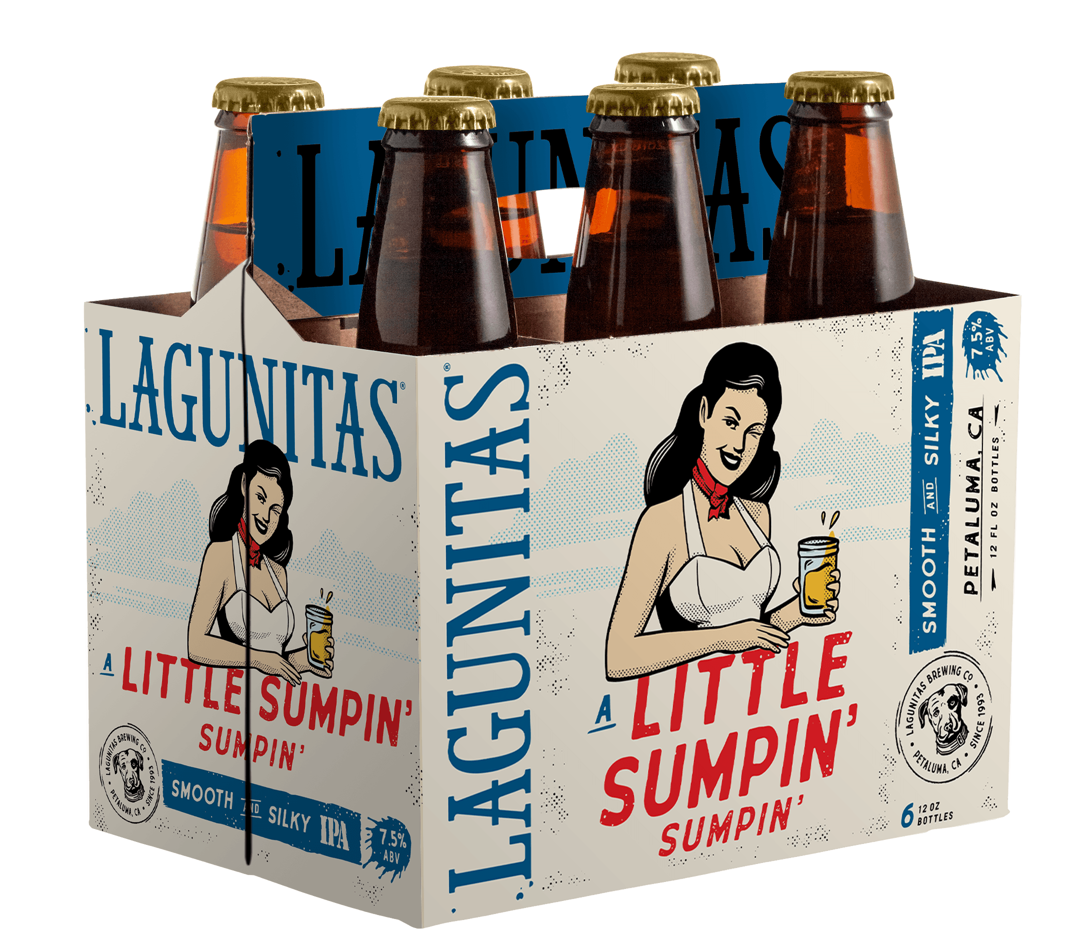 LAGUNITAS LITTLE SUMPIN 6PK BTL 12 OZ