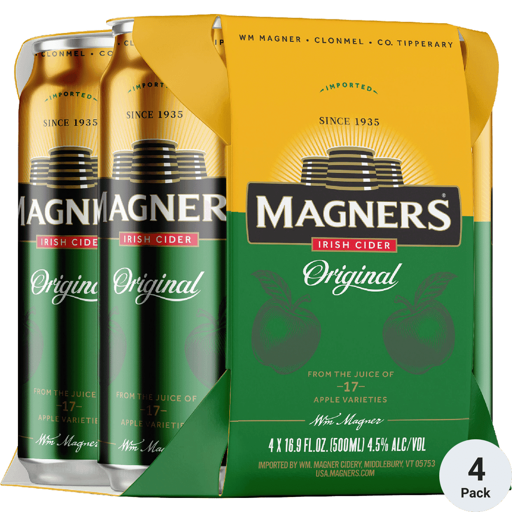 MAGNERS CIDER 4 PK CAN 16 OZ