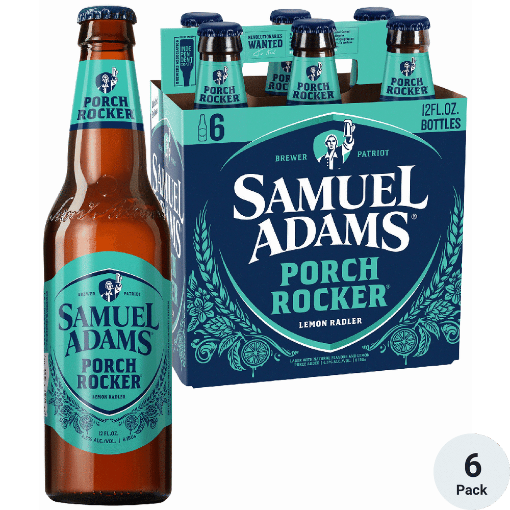 SAMUEL ADAMS PORCH ROCKER 6 PK BTL 12 OZ