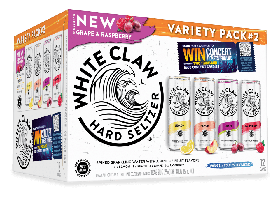 WHITE CLAW VARIETY PACK #2 12 OZ