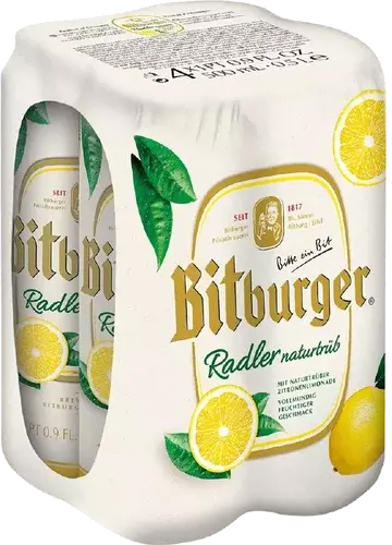 BITBURGER RADLER 4 PK 16.9OZ
