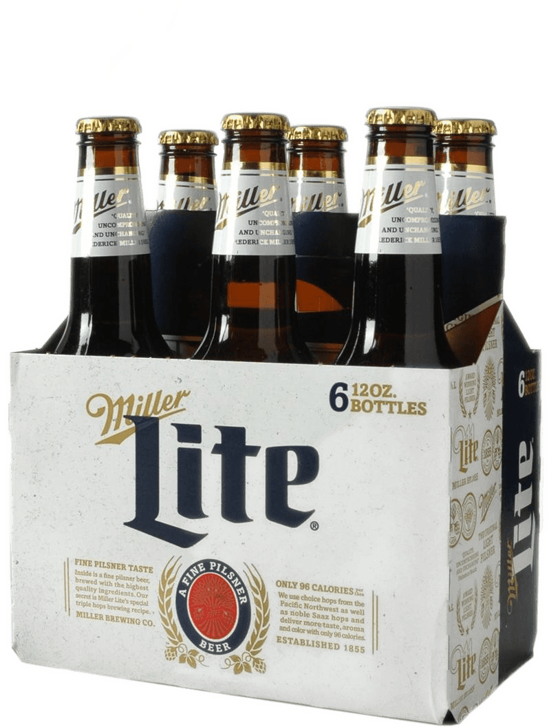 MILLER LITE 6 PK BTL 12 OZ