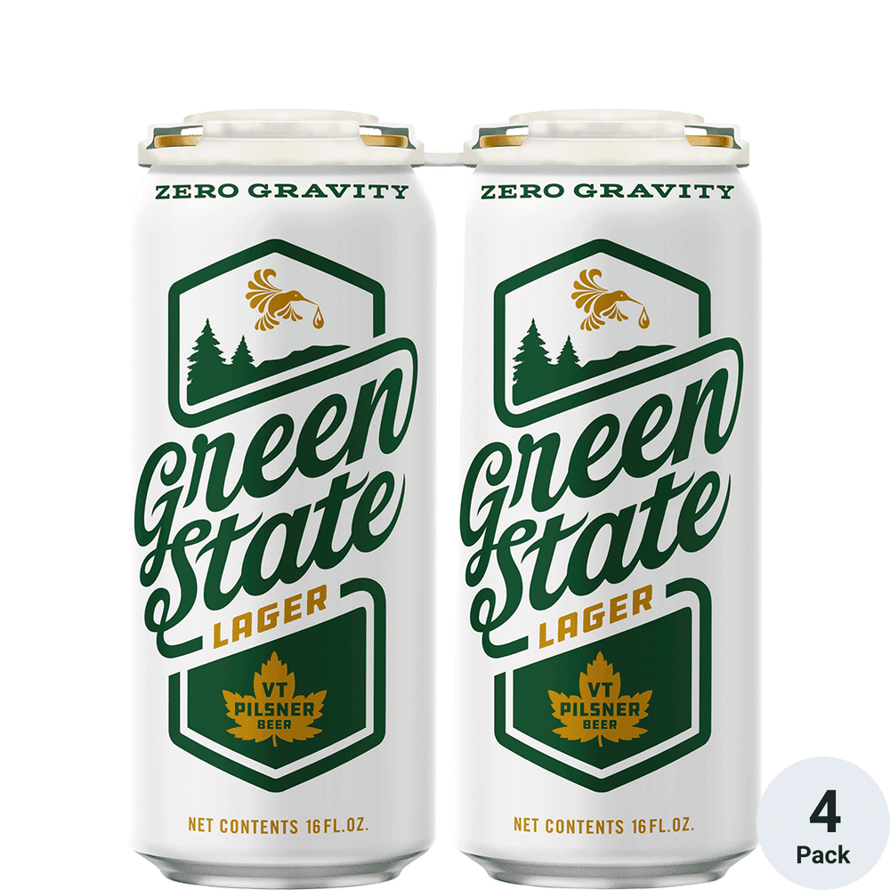 ZERO GRAVITY GREEN STATE LAGER 4PK 16 OZ