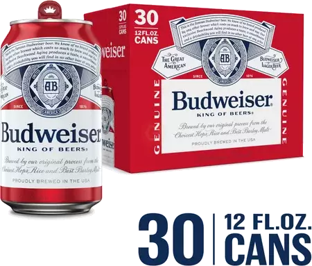 BUDWEISER 30 PK CAN 12 OZ