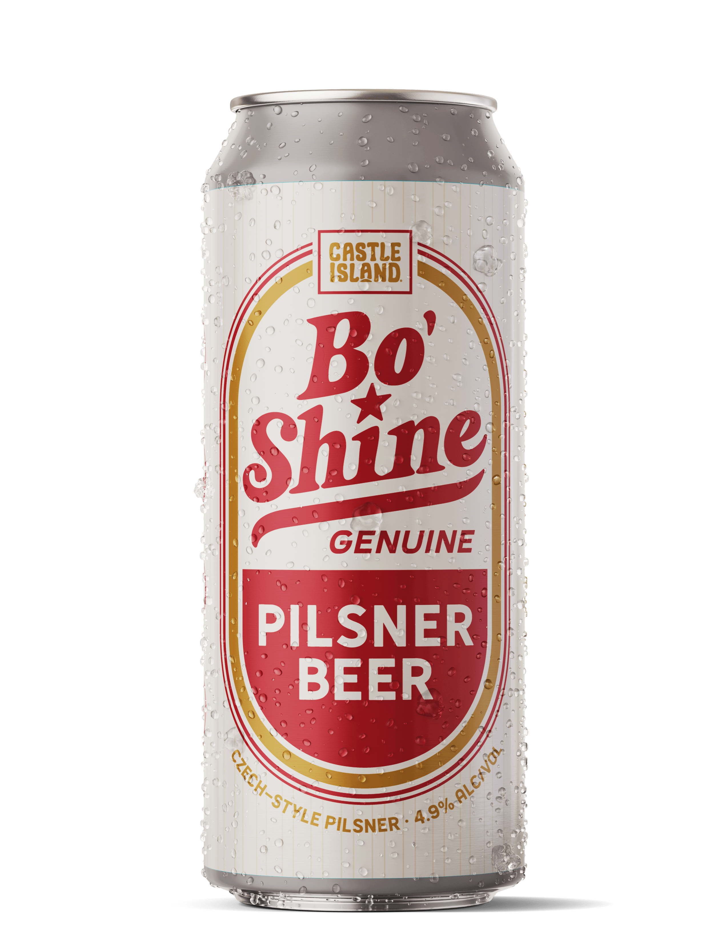 CASTLE ISLAND BO SHINE PILSNER 16 OZ