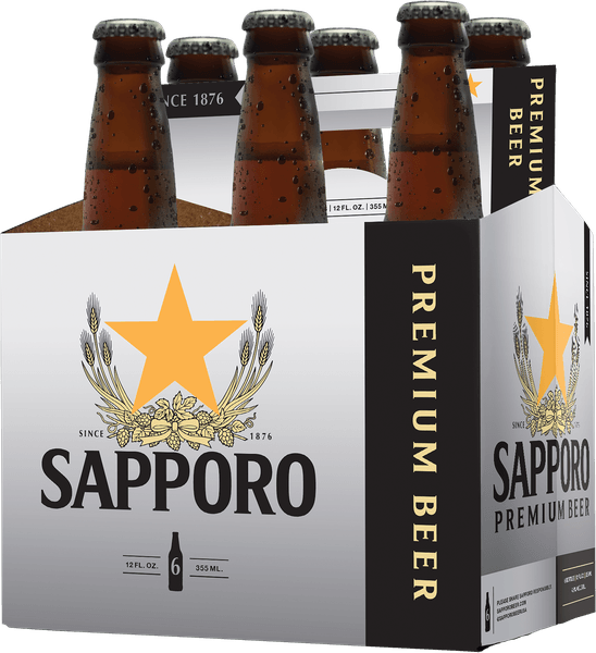 SAPPORO 6 PK BTL 12 OZ