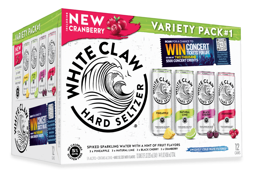 WHITE CLAW VARIETY PACK #1 12 OZ