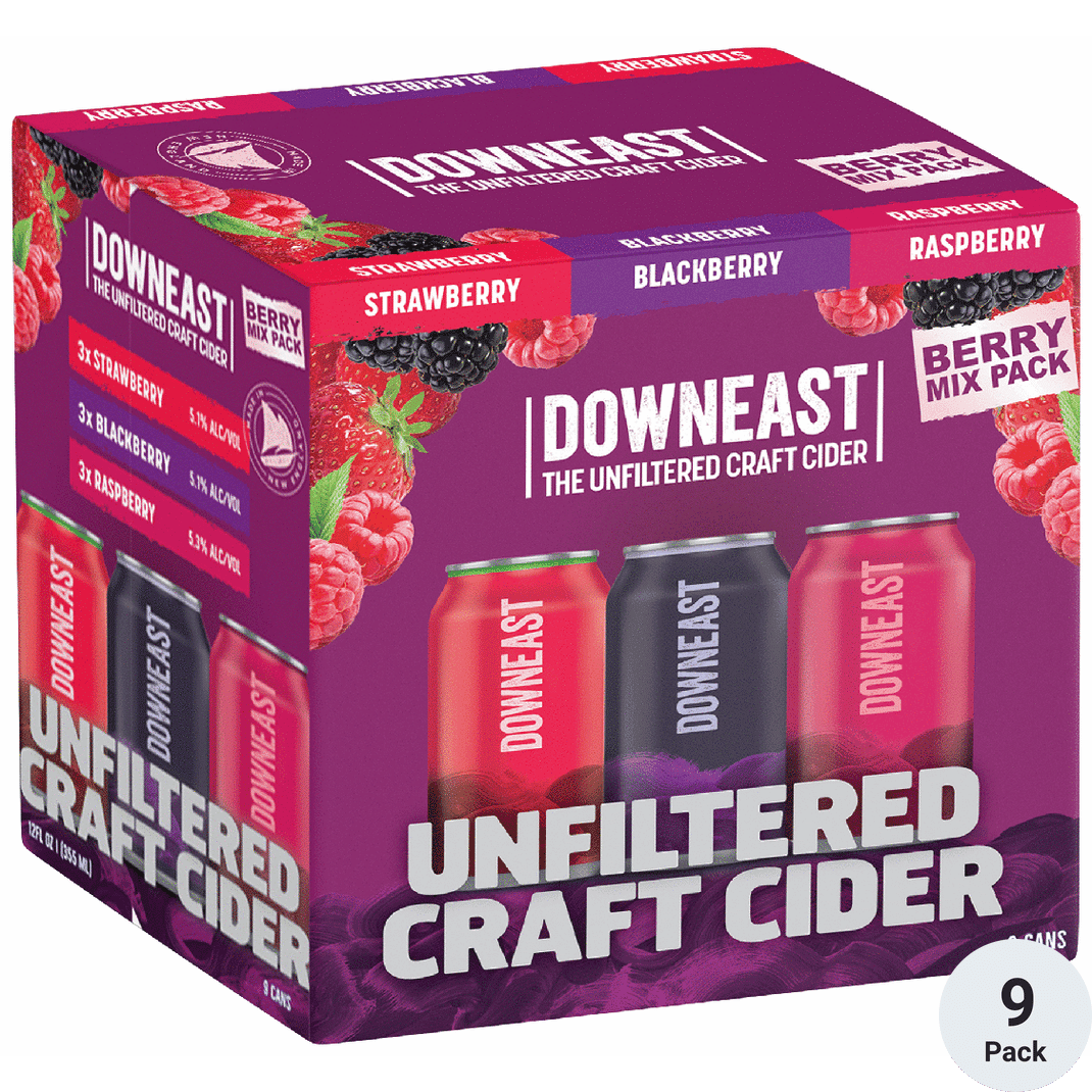 DOWNEAST BERRY MIX PACK 9 PK 12 OZ