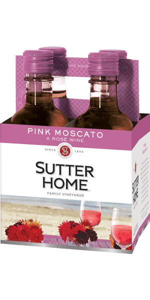 SUTTER HOME PINK MOSCATO 4PK