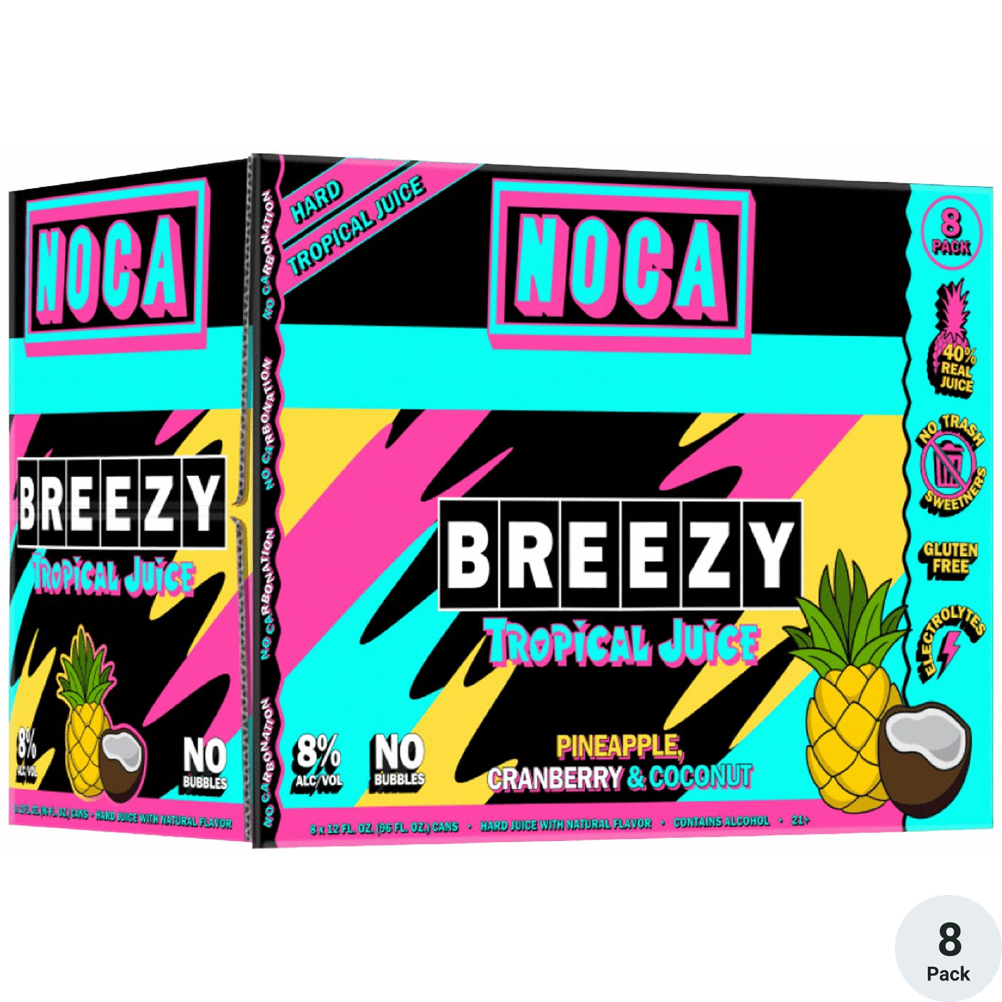 NOCA BREEZY TROPICAL JUICE 8 PK 12 OZ