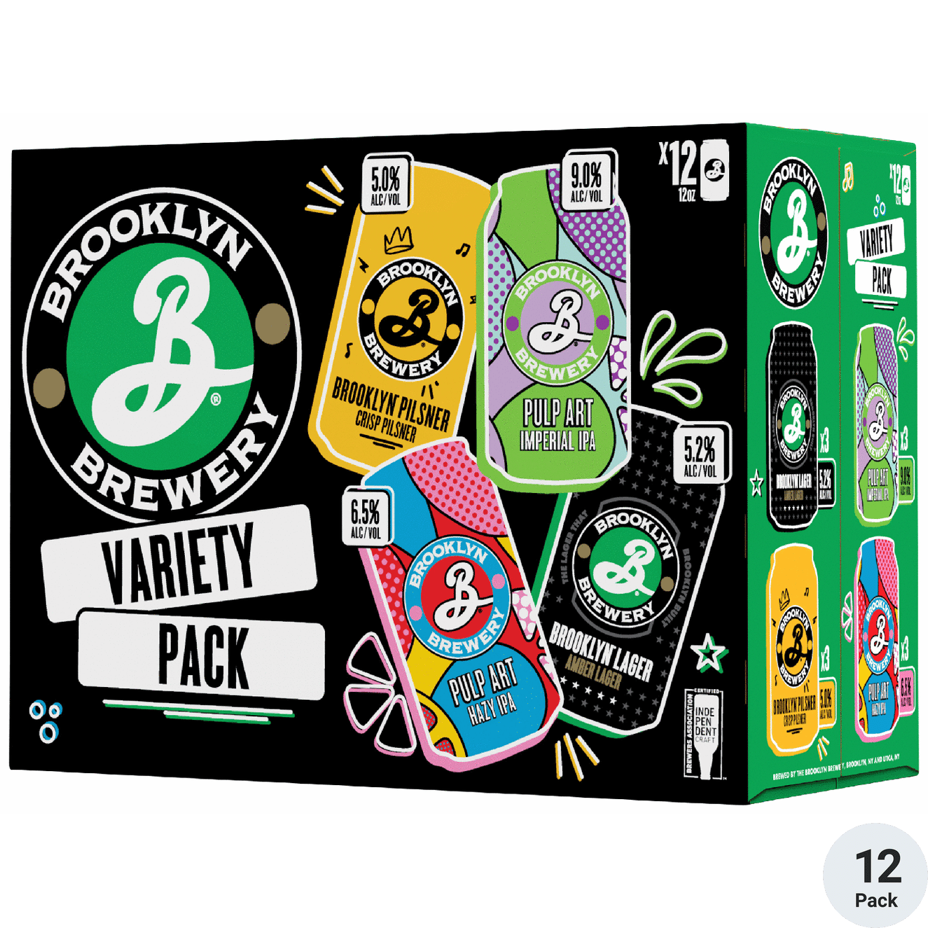 BROOKLYN VARIETY MIX 12 PK 12 OZ