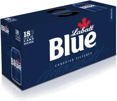 LABATT BLUE 18 PK CAN 12 OZ