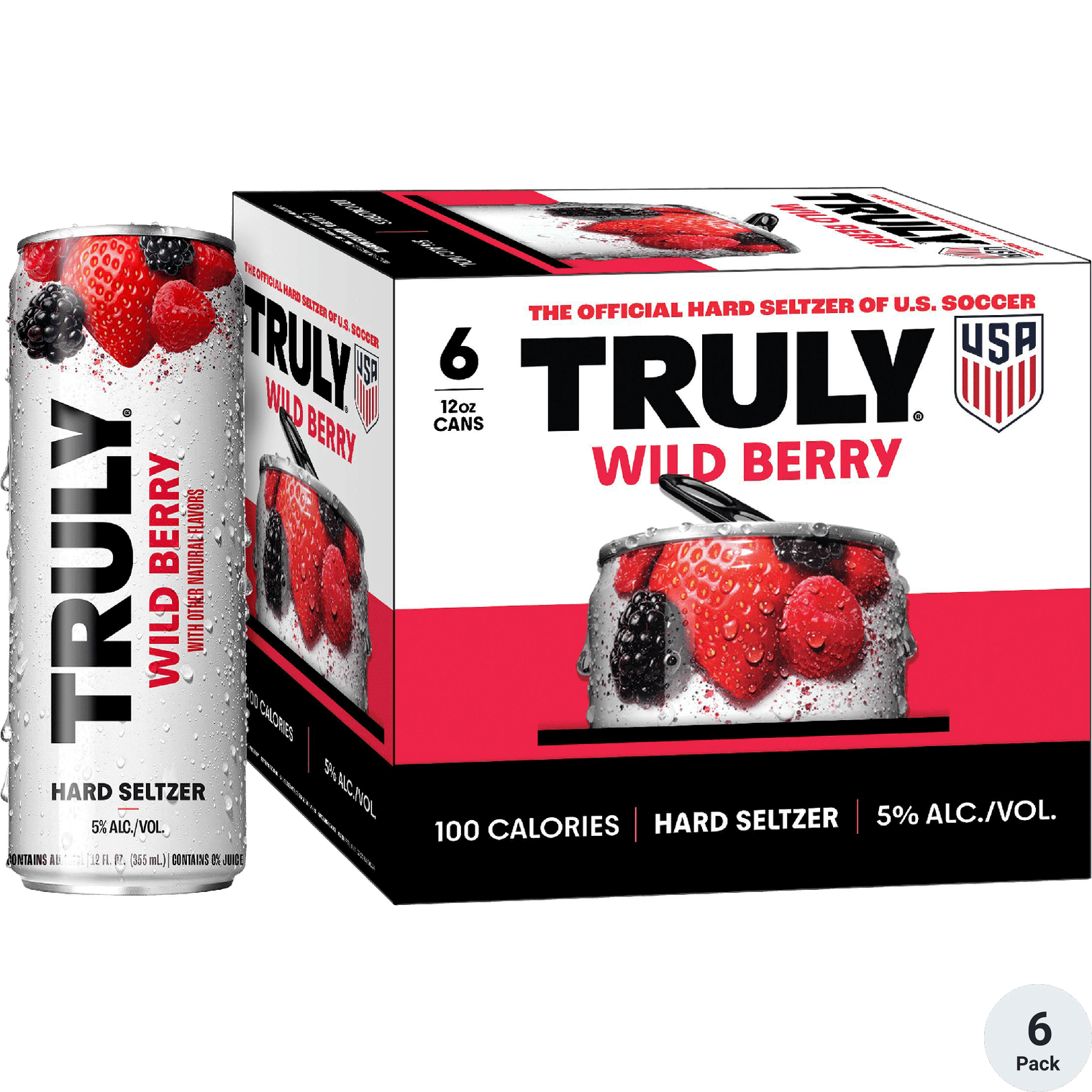 TRULY SELTZER WILD BERRY 6 PK 12 OZ