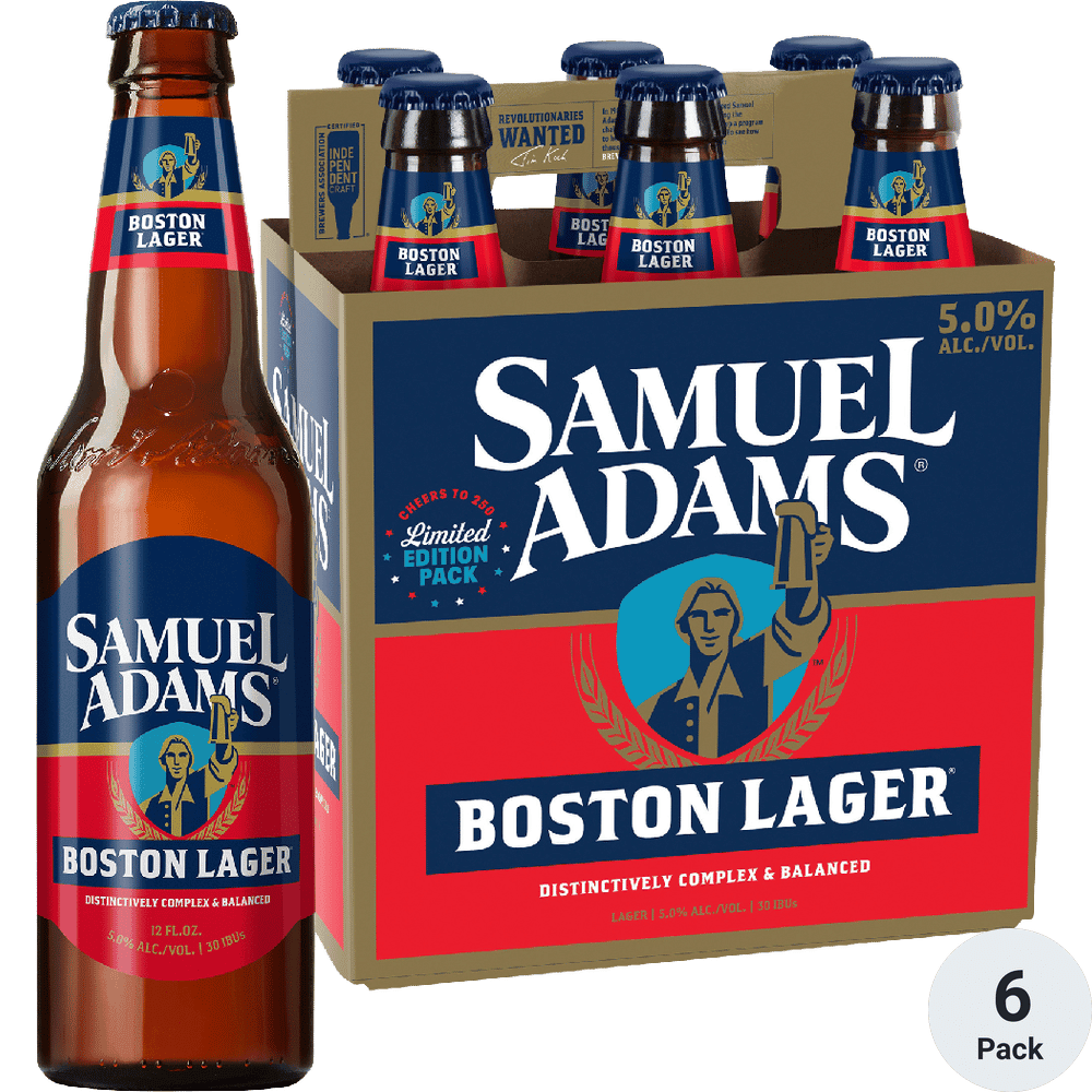 SAMUEL ADAMS BOSTON LAGER 6 PK BTL 12 OZ